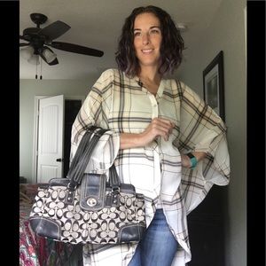 Jacquard Hampton Satchel Coach Purse